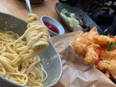 培根蛋酱意大利细面配低温蛋-EN SPACE恩空间