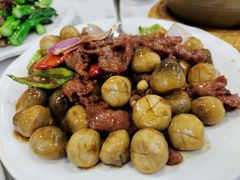 草菇炒牛肉-文记壹心鸡(宝华路店)