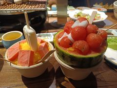 -明洞阿姨·韩式酱蟹烤肉·创意料理(三元桥店)