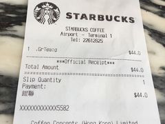 账单-星巴克(香港国际机场44号闸店)