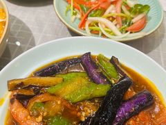 虎皮辣椒烧茄子-东方亚克西餐厅(西康路店)