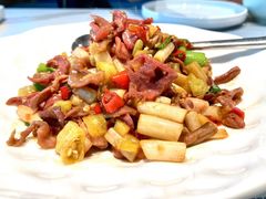 洪湖莲藕带炒鸡杂-洪湖水·新楚菜(人民大学店)
