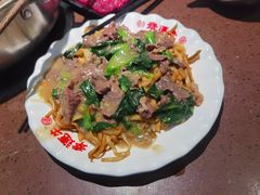 湿炒牛河-幸运牛汕头小黄牛牛肉火锅(梅林店)