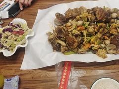 -东来菜馆•手抓海鲜家常菜•海鲜锅贴(鸽子窝店)
