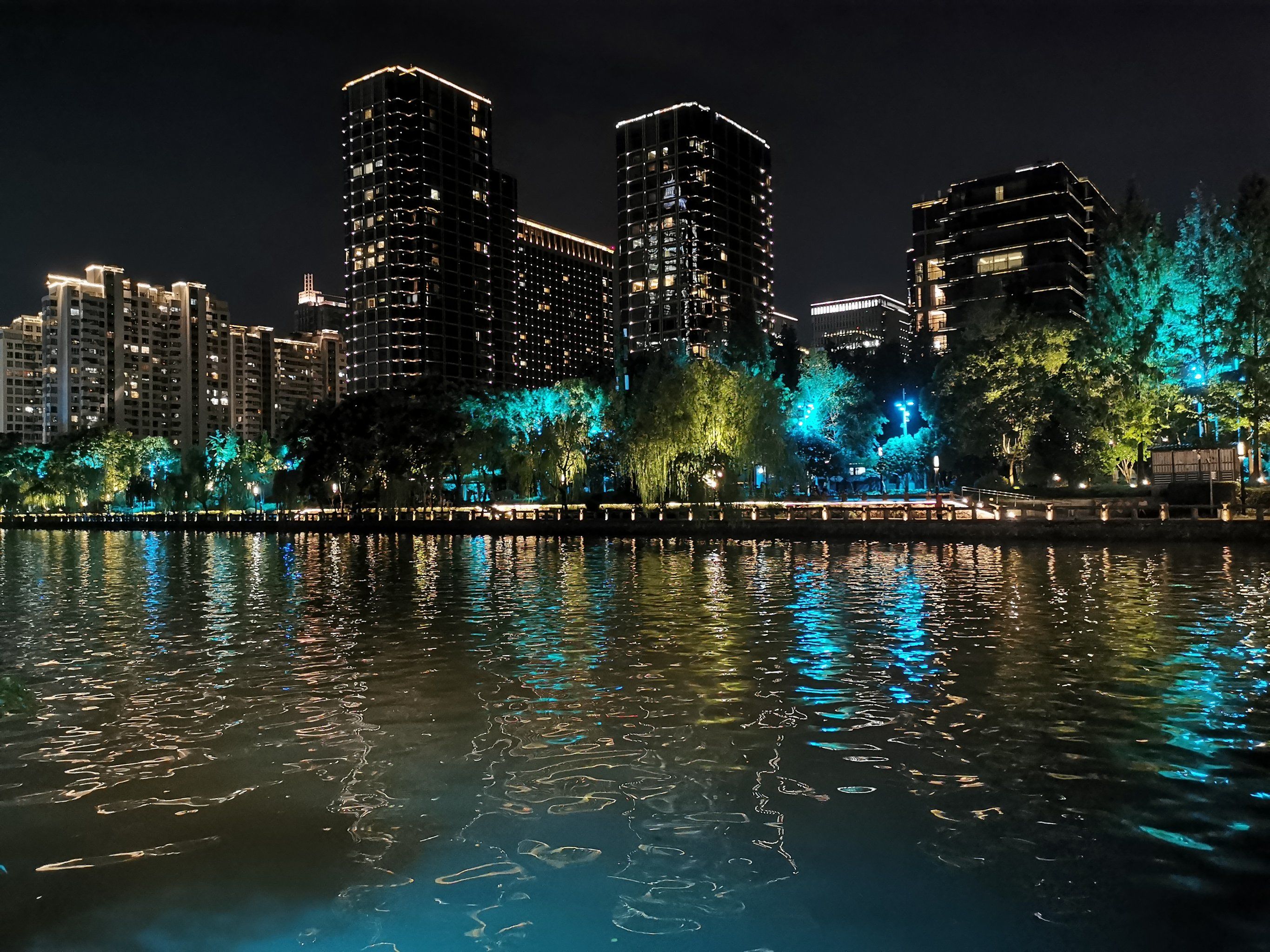 西湖文化广场运河夜景太美啦9378