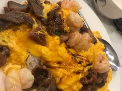 滑蛋牛肉虾仁饭-有章牛杂(石厦店)