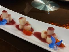 蓝莓酱山药-富力万达嘉华酒店-品珍中餐厅(水果湖店)