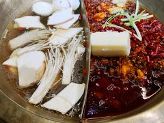 菌汤鸳鸯锅-沸炉重庆老火锅(军事博物馆店)