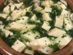 荠菜虾仁嫩豆腐-兰溪小馆(东直门簋街店)