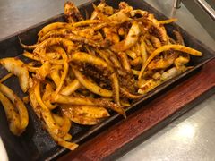 铁板鱿鱼须-韩宫宴烤肉·料理(宝山万达店)