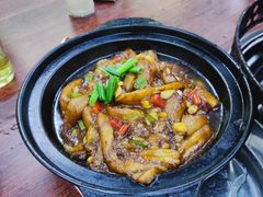 茄子煲-番禺新鲜猪杂粥(聚德店)