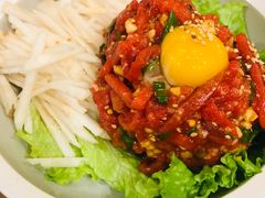 生拌牛肉-三千里韩式炭火烤肉(南八马路店)