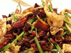 干煸龙须-焯宇豆皮涮牛肚