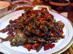 青椒手丝鸭-安家村酒馆