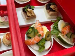 鸡尾酒虾鹌鹑蛋橄榄吐司面包-上海丽笙精选海仑宾馆·莫赛克餐厅