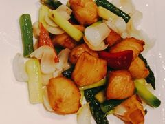 芦笋百合炒鳕鱼粒-东富酒家(龙湖西溪天街店)
