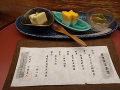 料理单及前菜-京怀石·壬生
