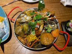 仓库手抓海鲜黄咖喱味-仓库南洋海鲜小排档(柳河路店)