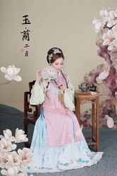 -后宫·古装汉服京剧儿童亲子全家福摄影