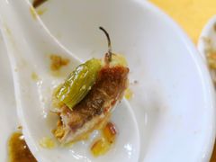 香煎野山椒酿竹肠-烧鹅妹饭店