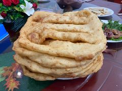 棉籽油炸大油饼-峪鸡餐厅