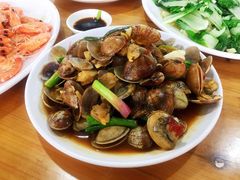 姜葱炒花甲-明记海鲜大排档(巽寮湾店)