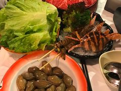花竹虾-鲜入围煮花胶鸡海鲜火锅