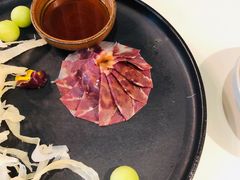 三年金钱火腿配大理手撕乳扇-泓0871臻选云南菜·味庄