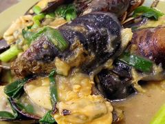 姜葱炒青口-贞姨美食·老字号海鲜大排档