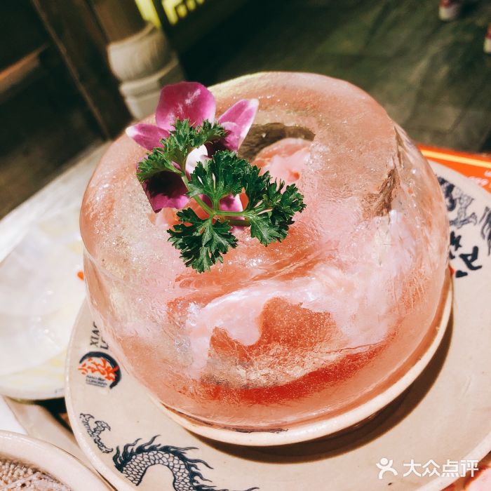 小龙坎老火锅冰球鸭肠图片