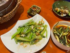 猪油渣炒菜心-金穗园·砂锅粥.醉鸡煲火锅(长寿路店)
