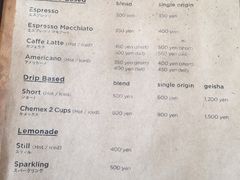 菜单-% Arabica(京都东山店)
