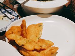 簸箕板拼油炸糕-老聃·小鸭鲢城原味客家菜(海沧店)