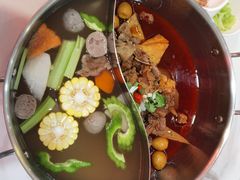牛杂鸳鸯锅-潮汕酱记鲜牛肉火锅(欧尚店)
