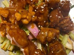 蒜香蜜汁排骨-绿茶餐厅(成都大悦城店)