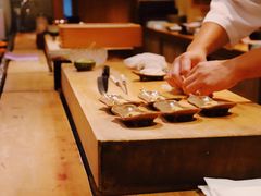 平目山药卷佐鱼肝酱-松涛日本料理
