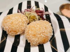 爆浆芝士虾饼-古洋食坊·港点小馆(苏州中心店)