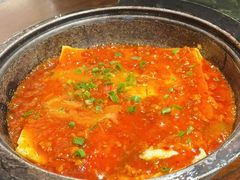 石锅蛋液豆腐-大同江朝鲜菜•长春地标美食(绿园吾悦广场店)