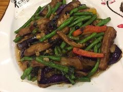 紫苏豆角炒茄子-花溪雨·森林餐厅(石基店)