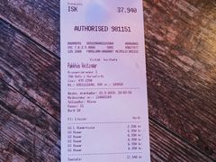 账单-Pakkhús Restaurant