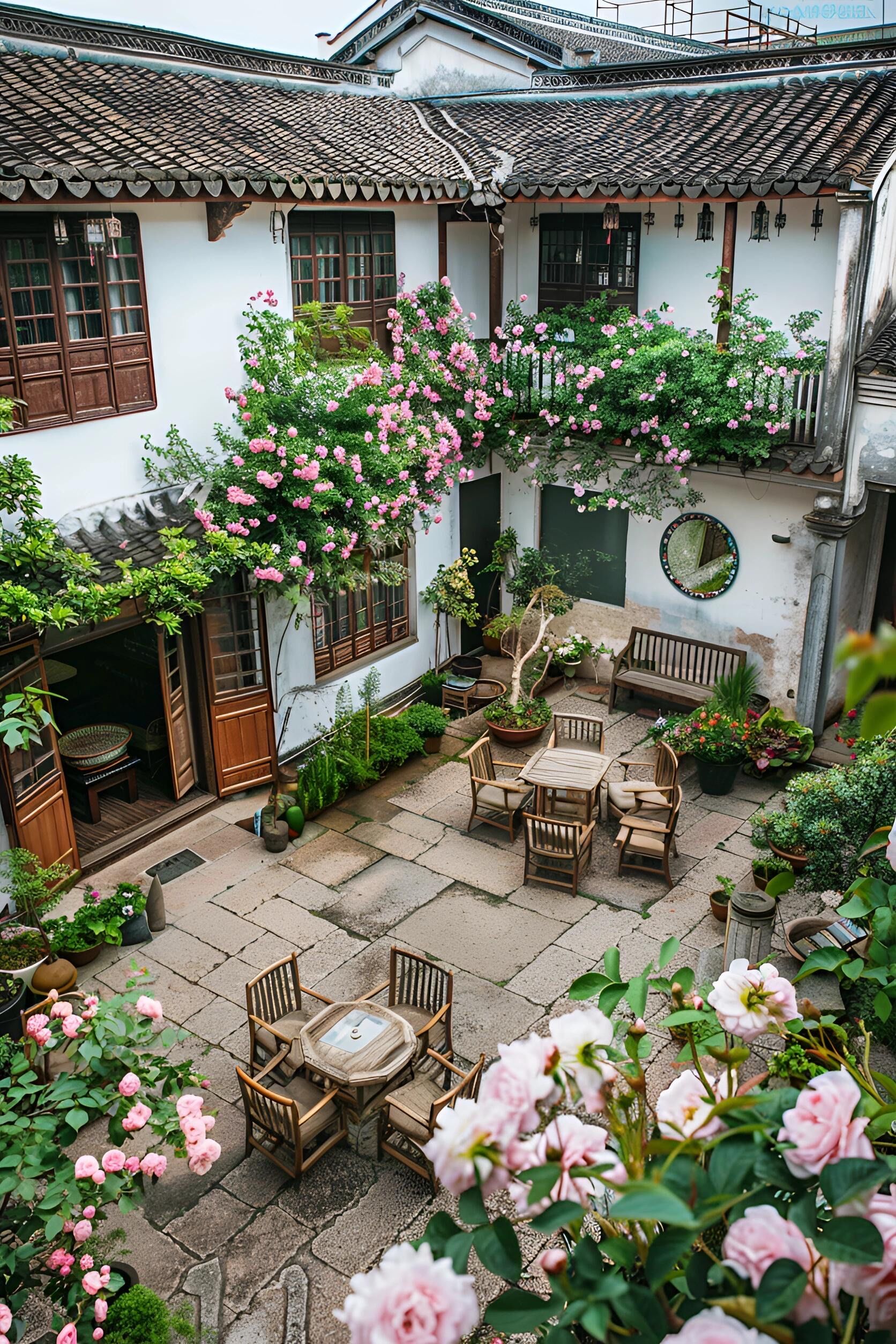 庭院里的清新角落