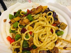 茄子肉丁小公鸡双拼拌面-文三里屯面馆(三里屯店)