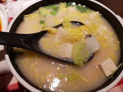 鸡汤小白菜煮榆林豆腐-西贝(宁波天一国购店)