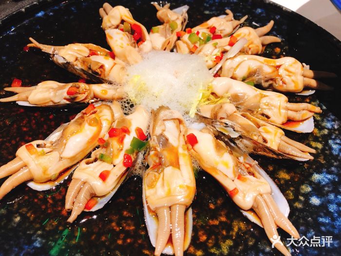 炝蛏子柠檬泡沫