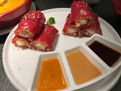红米脆皮鲜虾肠-蝴蝶里·粤菜·点心(滨江龙湖店)