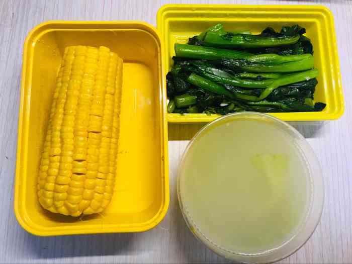 谷小炊两菜一汤-"图方便点了咕噜肉的套餐一盒白米饭 一盒.