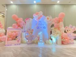 -11 Baby百日宴生日气球创意布置