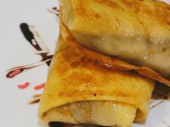 香蕉巧克力煎饼-老井俄式餐厅