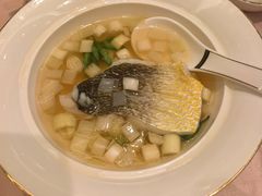夜来香蒲菜汆闽东黄鱼-扬州香格里拉·香宫中餐厅