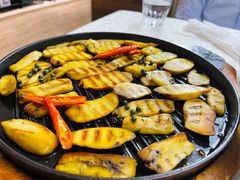 鹅油松炭煎牛肝菌-云腾食府·云南菜